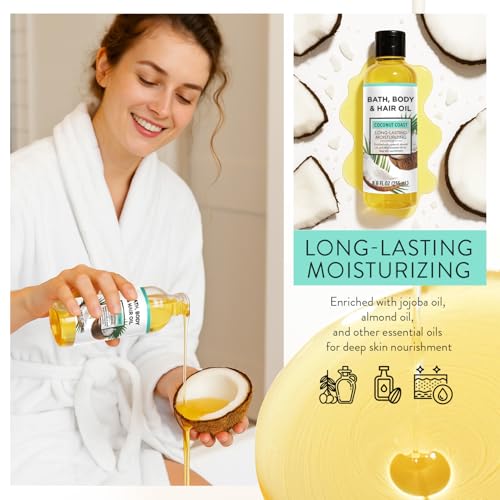 Autumn Shower Scented Bath & Body Oil Set, Moisturizing Skin Care Gift Pack
