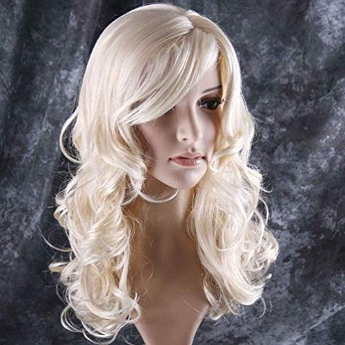 BERON 24-Inch Blonde Curly Hair Wig for Parties & Cosplay - Long Synthetic Style