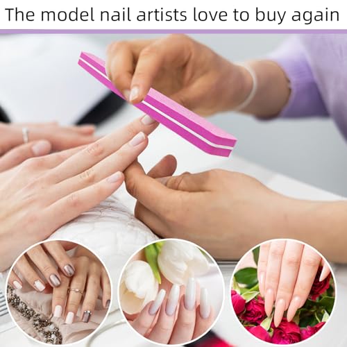10 Pack Double-Sided Nail Files & Buffers for Acrylic/Natural Nails