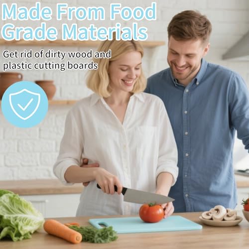 BPA-Free Silicone Cutting Board 11.8''x 8.6'' - Flexible & Dishwasher Safe