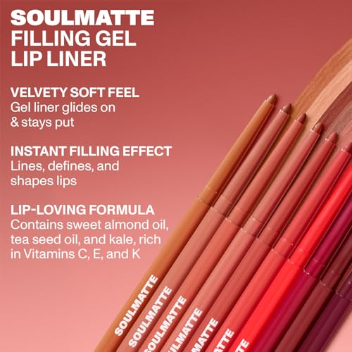MORPHE Soulmatte Gel Lip Liner - Honey - 0.01 oz (Pack of 2)