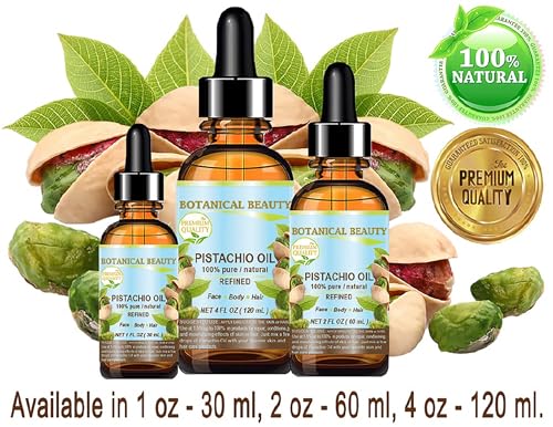 Pure Pistachio Oil for Face, Skin, Hair & Nails - 1 Fl oz - Natural Moisturizer