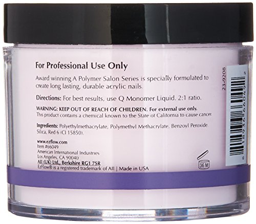 EZ Flow Pink Polymer False Nails - EZ66049, 4 Ounce