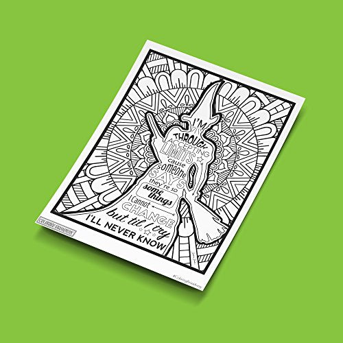 Wicked Inspired Coloring Pages Set of 4 - Musical Theater Art