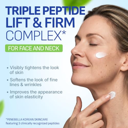 Korean Face Cream for Neck – Lift & Firm Peptide Moisturizer with 7% Collagen & 2% Hyaluronic Acid