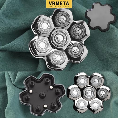 VRMETA Universal 7D Magnetic Replacement Shaver Head for Electric Razors
