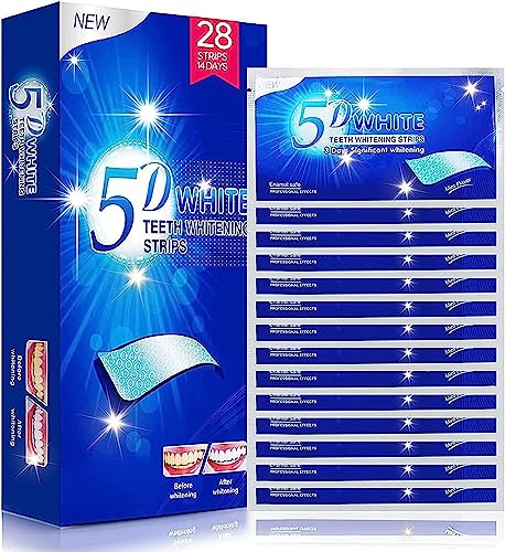 Teeth Whitening Strips - 28 Pcs for Sensitive Teeth - 14 Treatments