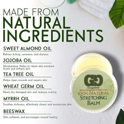 Gauge Gear Ear Stretching Balm | 10ml Natural Aftercare Salve