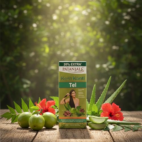 Patanjali Kesh Kanti Natural Herbal Hair Oil - 120ml (Pack of 2)