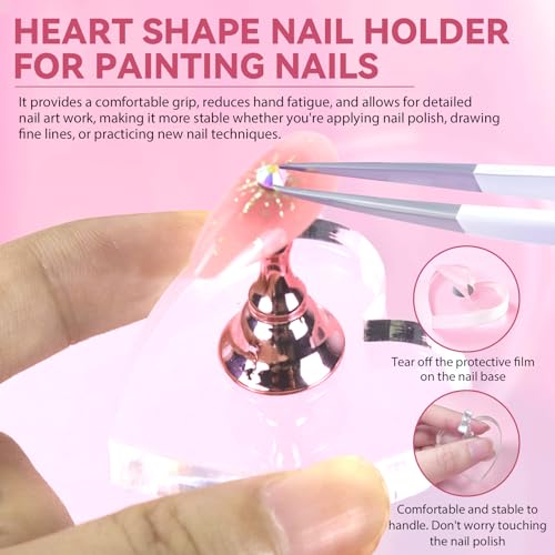 Nail Stand Kit with Magnetic Holders & Adhesive Tabs for Art