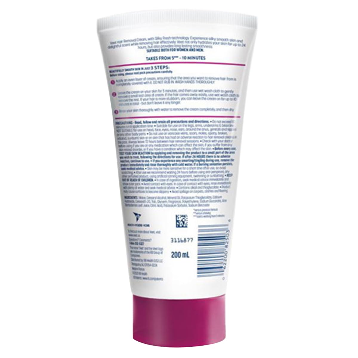 Veet Hair Removal Gel Cream, Sensitive Skin Formula 6.76 fl oz (200 ml)