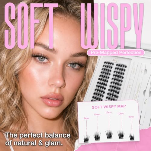 SULV 12-16mm Preglued Lash Clusters Kit - 120PC CC Curl