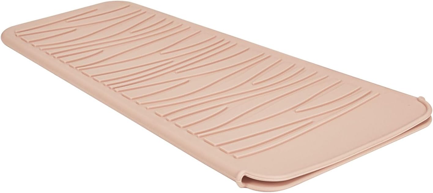 Silicone Heat Resistant Mat for Hair Styling Tools - Grey Flat Pouch | 11 x 5.3 Inches, 480°F