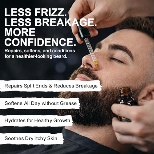 Repair Beard Oil for Men Unscented 1oz – Deep Nourishing, Non-Greasy