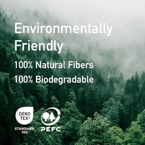 Disposable Face Towels - 50 Biodegradable Makeup Remover Wipes, Extra Soft & Absorbent