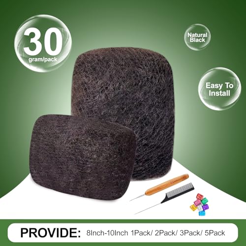Vlliyava 10-Inch Afro Kinky Bulk Human Hair for Braiding & Locs (30g)