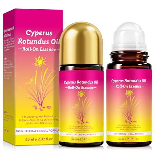 VOGSIG Cyperus Rotundus Hair Inhibitor Oil - Natural Roll-On Serum, 2.02 oz