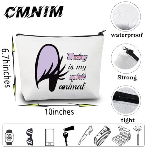 Duck Big Face Character Makeup Bag - Cute Cosmetic Pouch for Animal Lovers