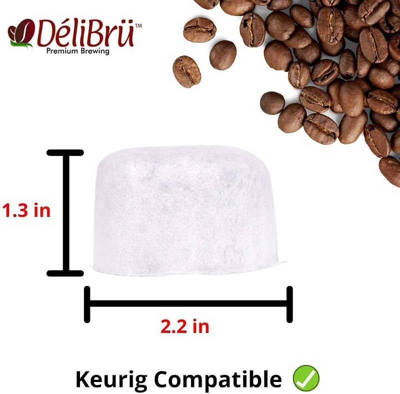Delibru 12-Pack Water Filter Cartridges for Keurig Machines