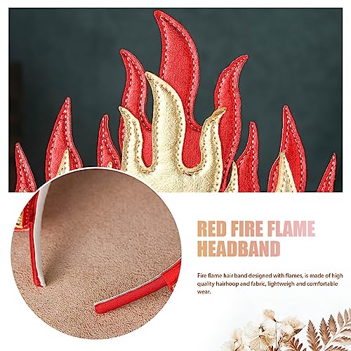 Red Flame Goddess Headband - Festival Costume Hair Accessory
