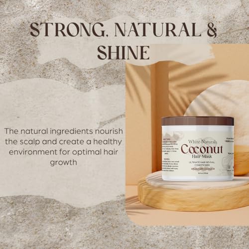 Coconut Hair Mask for Growth & Volume - Deep Conditioning Treatment