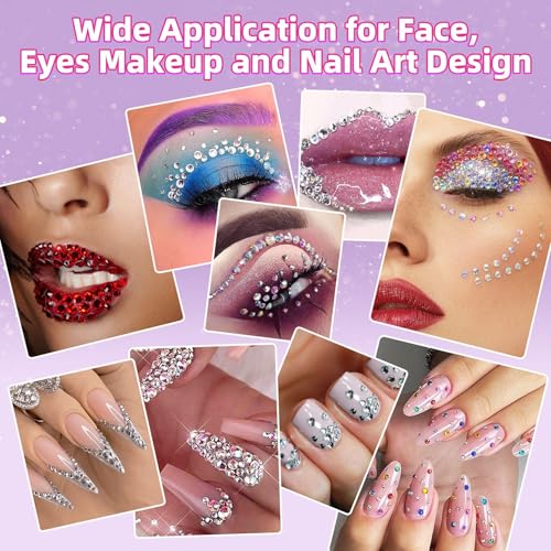 40 Colors Jelly Resin Rhinestones Bedazzling Kit with B7000 Glue