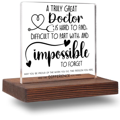 Acrylic Doctor Desk Sign - Unique Office Decor Gift