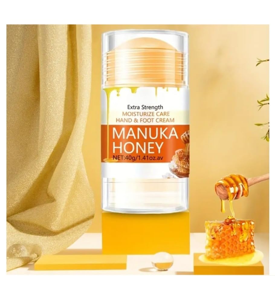 Manuka Honey Foot Cream Stick - Extra Strength Hydrating Formula for Dry, Cracked Skin | 1.41 oz