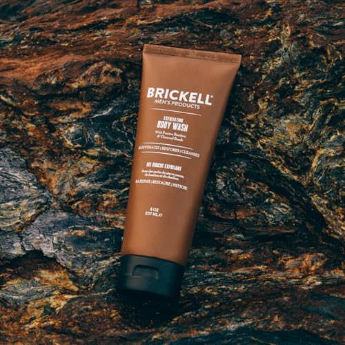 Brickell Men's Exfoliating Body Wash with Bamboo & Charcoal - Fresh Mint, 8oz, Pack of 1