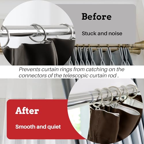 16.4 Ft Curtain Rod Tape for Smooth, Quiet Drapery Sliding