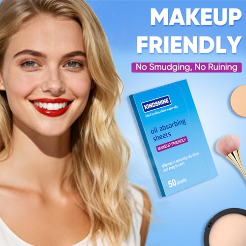 Kindshine 150Pcs Oil Absorbing Sheets for Face - High-Performance Matte Blotting Papers