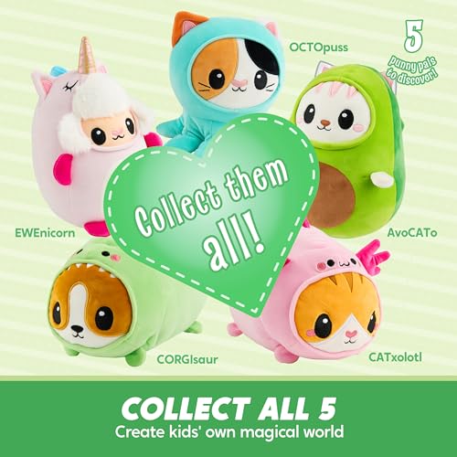 CORGISAUR Kawaii Dinosaur Plush Toy - 11" Soft Corgi Pillow