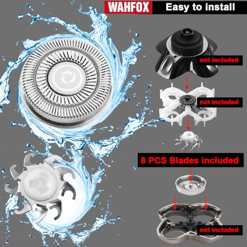 8 pcs Skull Shaver Replacement Blades for Pitbull Carver Gold PRO Silver PRO