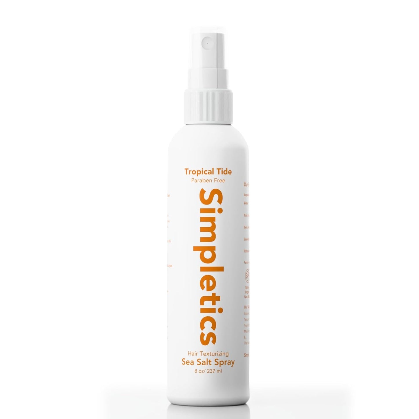 Himalayan Sea Salt Hair Spray - Vanilla Scented, Natural 5-Ingredient Formula for Beach Waves & Volume | Unisex 8 fl oz