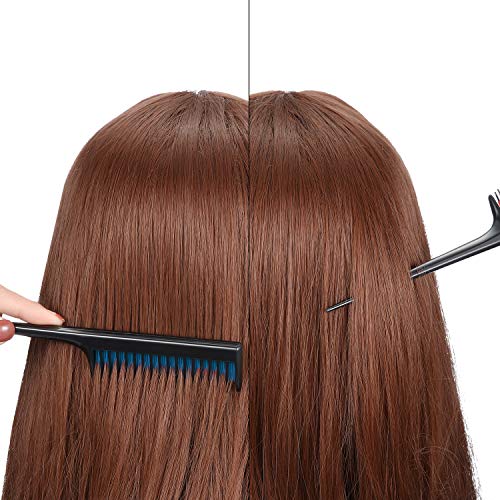 Leinuosen 3-Pack 8-Inch Teasing Comb Set for Volume & Styling