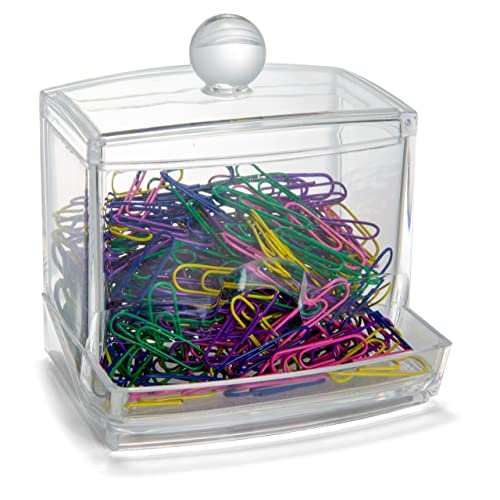 Officemate Self-Dispensing Paper Clip Holder with 250 Assorted Clips