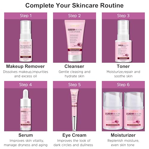 7-Piece Snail Mucin Skincare Set for Hydration & Repair