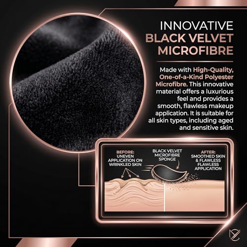 Blend & Snap Large Velour Makeup Puff for Flawless Coverage