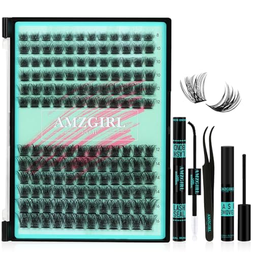AMZGIRL Midnight Lash Extension Kit 144 PCS C Curl 8-16mm