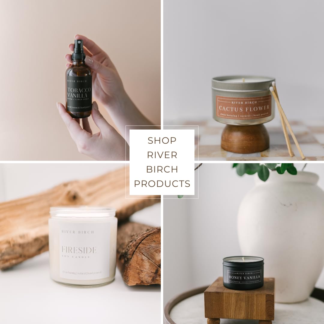 Natural Hand Soap - River Birch Sea Salt & Citrus Scent - Moisturizing Vegan Formula | 16 Fl Oz Amber Glass Dispenser