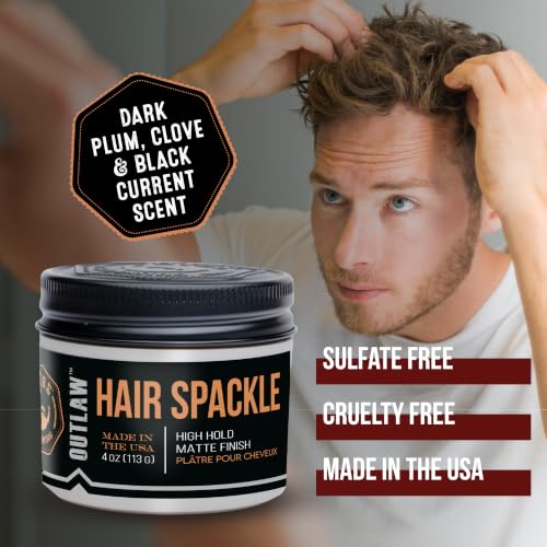 GIBS Grooming Outlaw Hair Spackle – Matte Finish Pomade & Clay Hybrid