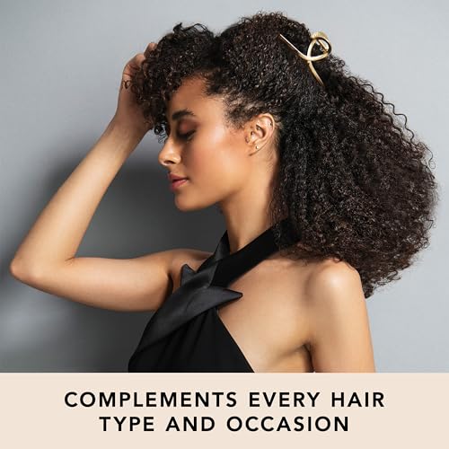 The Hair Edit French Twist Claw Clip - Gold Hair Accessory for Women