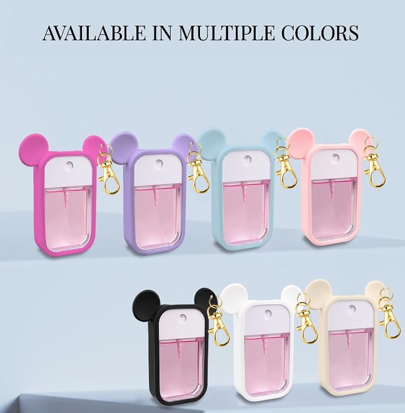 TERPINK Silicone Case for Touchland Spray - Mouse Design with Keychain