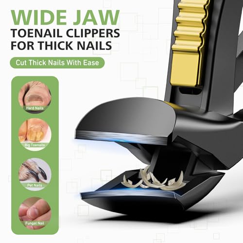 Baluca Ergonomic Toenail Clipper for Seniors - Curved Head Design