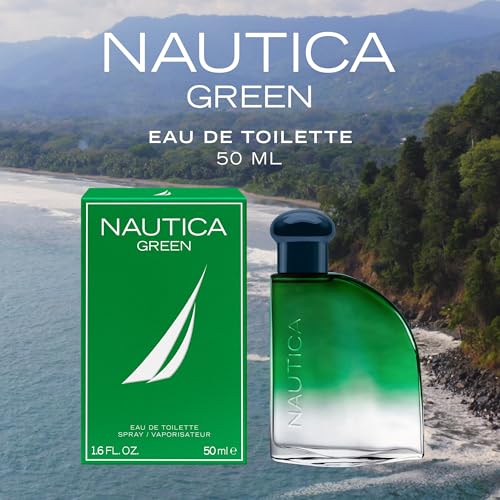 Nautica Color Green Eau de Toilette for Men, 1.6oz - Woody Fragrance