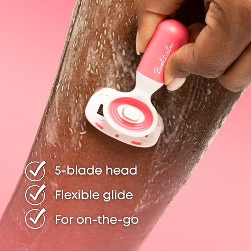 Bushbalm Travel Razor - Watermelon Sugar Pink with Glide Head