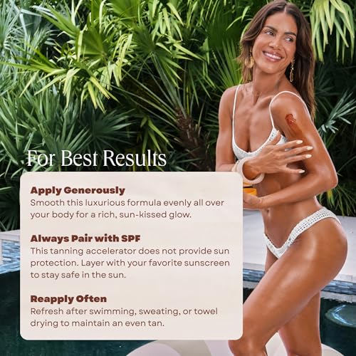 Carroten Intensive Tanning Gel Travel Size 1.7 oz + Spatula - Instant Sun-Kissed Glow, Long-Lasting Bronze