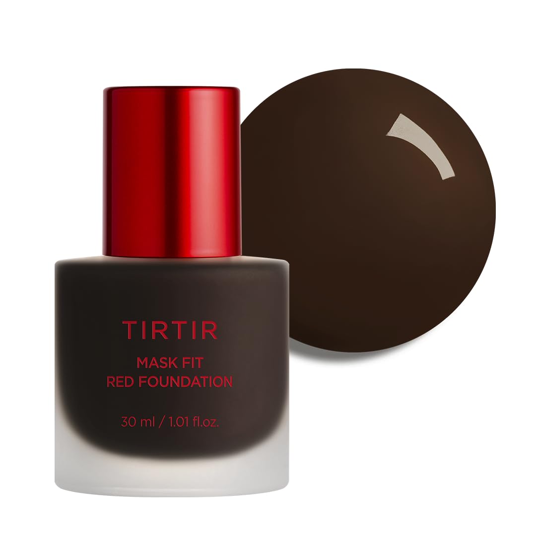 TIRTIR Mask Fit Red Foundation - Long Lasting Flawless Coverage, Hydrating & Pore-Blurring | #21N Ivory, 1.01 Fl Oz