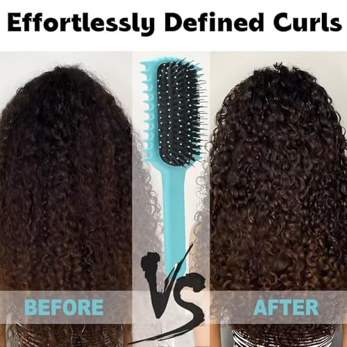 Curly Hair Brush for Volume & Definition - Detangling Styling Tool