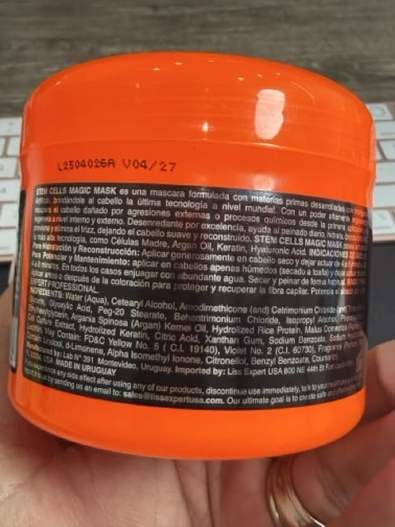 Liss Expert Professional Stem Cells Smoothing Treatment - Frizz-Free Organic Keratin & Argan Oil | Shampoo, Conditioner & Magic Ai Mask